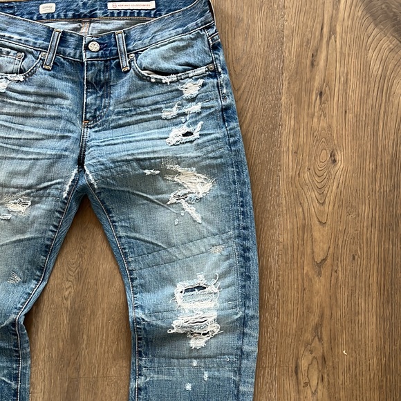 AG jeans size 27 Tomboy boyfriend fit distressed jean - Picture 3 of 5